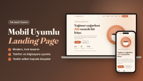 mobil uyumlu tek sayfa landing page hazırlarım
