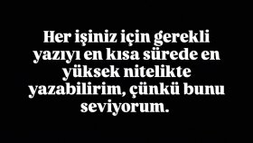 gerek reklam gerek içerik olarak her türlü yazı yazabilirim