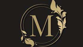 Çerçeve ile altın zarif logo