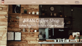 Kahve dükkanı Web Sitesi