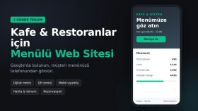 kafe ve restoranlar için QR menülü web sitesi yaparım