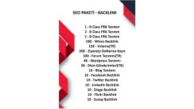 SEO PAKETİ - BACKLINK
