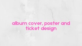 albüm kapağı - ticket - poster tasarımları