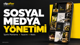 sosyal medya içerikleri tasarlar ve kurgularım