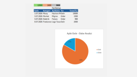 Gelişmiş Excel Dashboard ve Gelir-Gider Otomasyonu