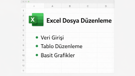 Excel dosyalarını düzenlerim