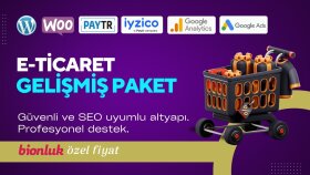 satışa hazır, ödeme entegre e-ticaret sitesi kurarım