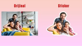 fotoğraflarınızı sticker formatına dönüştürüyorum