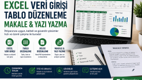Excel ve makale yazımı işlerinizi yaparım