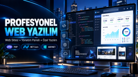 size özel web sitesi, yönetim paneli ve yazılım geliştiririm
