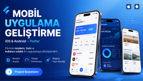 Android ve iOS için mobil uygulama geliştiriyorum