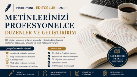editör olarak metinlerinizi düzenlerim
