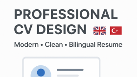 İngilizce ve Türkçe profesyonel cv hazırlarım