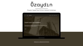 Özaydın İnşaat A.Ş Website