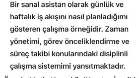Haftalık operasyonel iş takip çizelgesi