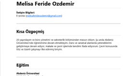 Yeteneklerim ve Deneyimlerim
