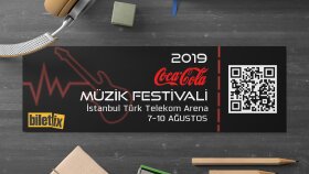 CocaCola Müzik Festivali Bilet Tasarımı