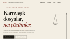 Hukuk Büroları için Tanıtım Sitesi geliştirdik.