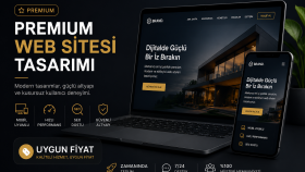 size premium ve modern özel web sitesi tasarlarım