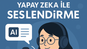 yapay zeka ile profesyonel seslendirme yapıyorum