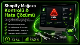 Shopify mağazanızdaki hataları tespit edip çözerim
