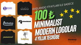 minimalist, sade ve modern logonuzu tasarlarım