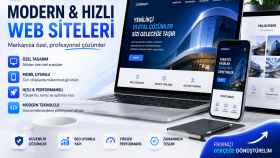 markanıza özel kurumsal web sitesi geliştiririm