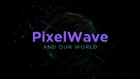 🎨 PixelWave – Renkli ve Modern Teknoloji Logosu