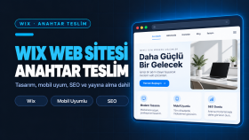 Wix ile anahtar teslim profesyonel web sitesi kurarım