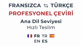 Fransızca profesyonel çeviri yaparım