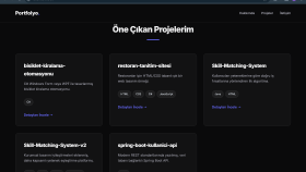 size profesyonel portfolyo web sitesi hazırlarım
