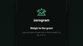 zerogram · Ultralight Kamp Ağırlık Takip Uygulaması