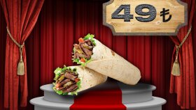 Tavuk döner markası için instagram da kampanya postu