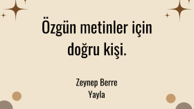 özgün metinler hazırlayabilirim