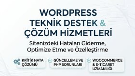 wordpress sitelerinizdeki kritik teknik hataları çözebilirim