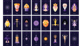 Vektör Tarot Kartı İllüstrasyonları