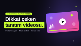 dikkat çeken animasyonlu tanıtım videosu yapıyorum