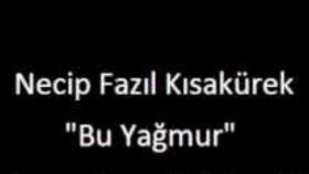 Bu yağmur şiiri