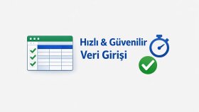 Excel, Word, vb sistemlerde verilerinizi hızlıca girebilirim