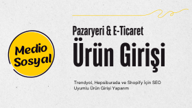 Pazaryerleri ve E-ticaret sitelerine ürün girişi.