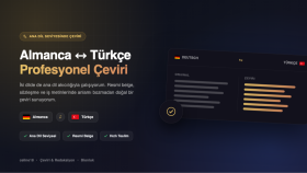 size Almanca Türkçe ana dilde çeviri yapabilirim