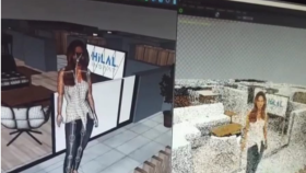 3D Kat Planı Hareketli Karakterler
