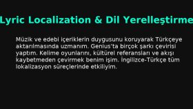 Şarkı Sözü Çevirisi ve Yerelleştirme