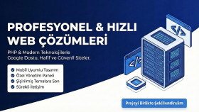 modern ve yüksek performanslı web siteleri geliştiririm