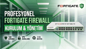 Fortigate firewall ağınızı profesyonelce kurar ve yönetirim