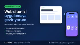web sitenizi Android ve iOS uygulamasına dönüştürürüm