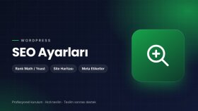 wordpress sitenizin seo ayarlarını yaparım