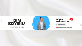 Şahsi Konsept Youtube Kapak Tasarımı