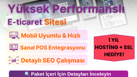 SEO uyumlu, yüksek performanslı E-Ticaret sitenizi yaparım
