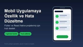 mobil uygulamanıza küçük özellik ekler, hata düzeltirim